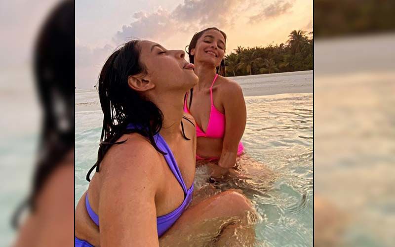 Alia Bhatt's BFF Akansha Ranjan Treats Fans With An Unseen Throwback Pic Of The Duo From Their Maldives Vacay; Actress Rocks A Pink Bikini