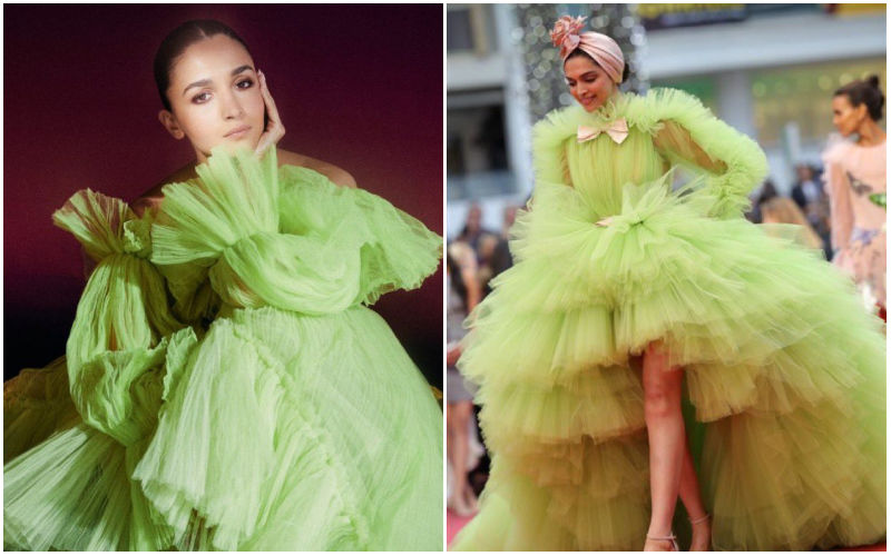 Alia Bhatt Is COPYING Deepika Padukone? Gets Heavily Trolled For Wearing Ruffled Neon Dress; Fans Say ‘This Style Isn't New For Her’