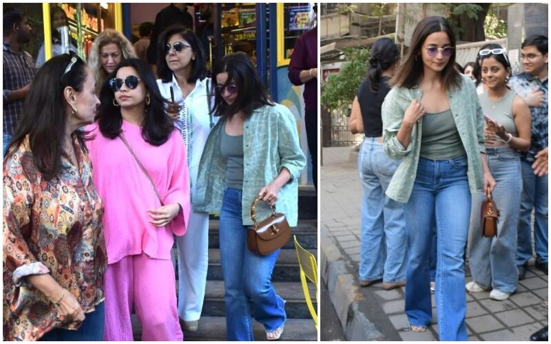 Alia Bhatt's Enjoys Happy Sunday Outing With Moms Neetu Kapoor, Soni Razdan And Sister Shaheen - WATCH