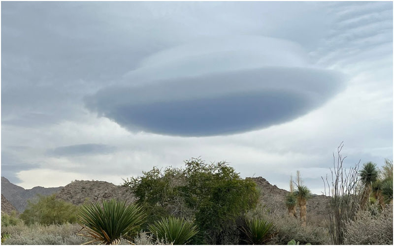 VIRAL! Aliens Are Landing On Earth? Bizarre UFO-Shaped Cloud Hovers Over Southern California; Spooked Onlookers Remember Movie ‘Nope’-SEE PIC!