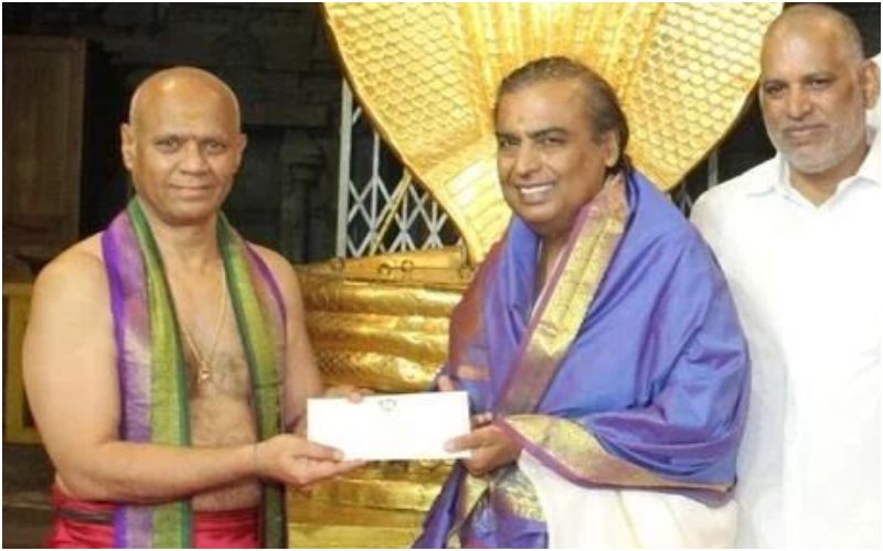 Mukesh Ambani Visits Tirupati With Son And His Fiance; His Whooping Donation At The Temple Will Leave You In Shock-DETAILS BELOW!