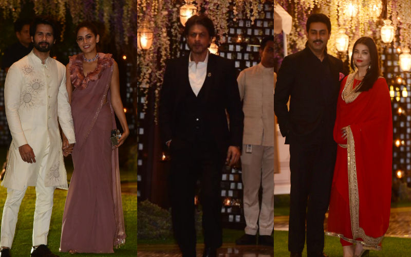 Ambanis Host Pre-Wedding Party: Aishwarya Rai Bachchan-Abhishek Bachchan, Shahid Kapoor-Mira Rajput Mark Couple Entries, Shah Rukh Khan Walks In Solo