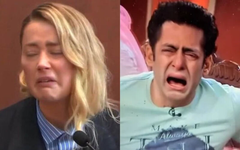 Amber Heard Trolled For Crying In Courtroom, Fans Make Hilarious ‘Salman Khan Meme’ As They Have A Blast Using ‘Crying Filter’-WATCH