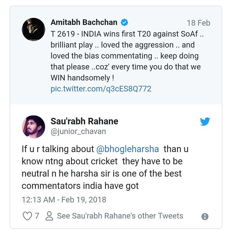 Amitabh trolled comment 2