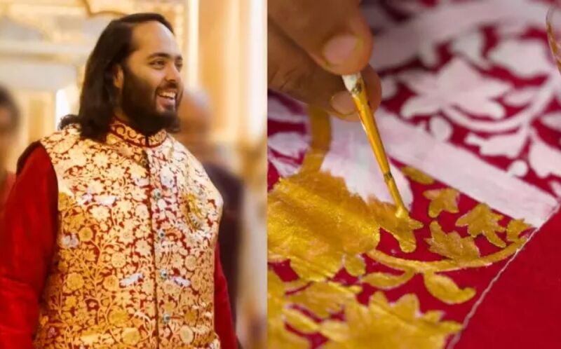 DID YOU KNOW? Anant Ambani's Wedding Jacket Featuring 'Pichwai' Paintings With Use Of 100 Gold Leaves Took 25 Days In Making - DEETS INSIDE!