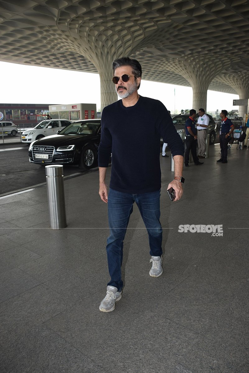 Anil Kapoor Enters Mumbai Airport To Fly Off To Haridwar