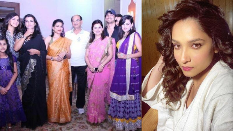 Ankita Lokhande Shares An Unseen Picture Posing Candidly With Sushant Singh Rajput's Sisters And Father; Reveals Visiting Patna 'Only Once'