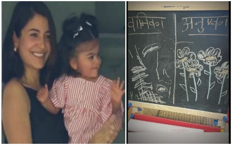 Anushka Sharma-Virat Kohli’s Daughter Vamika Enjoys Drawing On Blackboard, Proud Mumma Shares Her Artwork