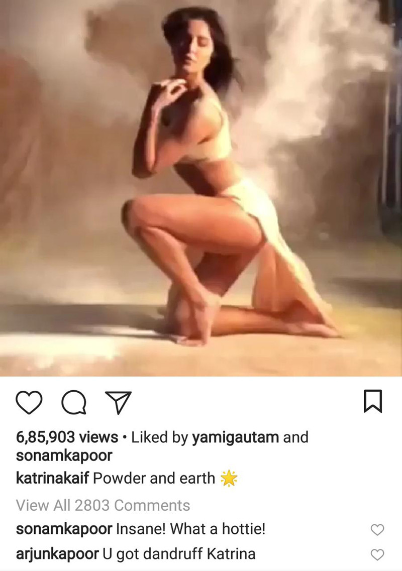 Arjun Kapoor Comment On Katrina Kaif Instagram Post