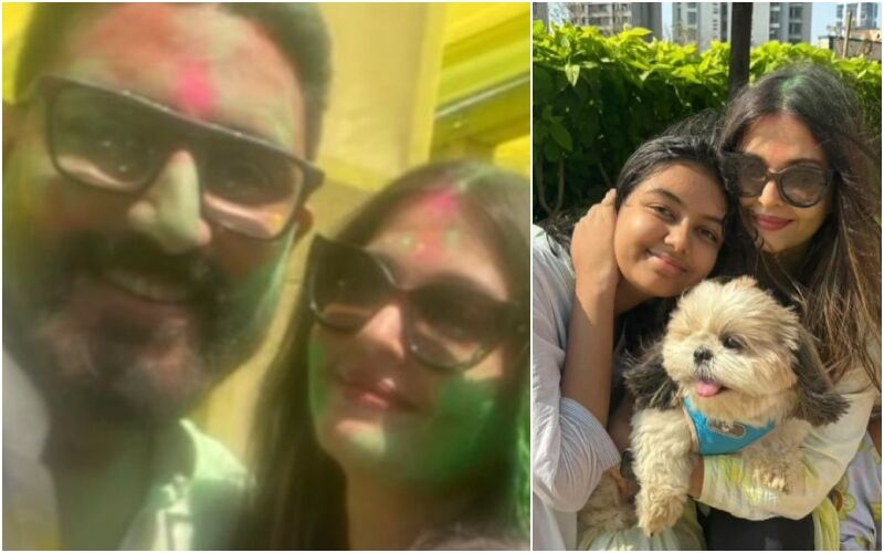 Aishwarya Rai-Abhishek Bachchan Holi Celebration Pics Go Viral! Couple Enjoy The Festival Of Colours With Daughter Aaradhya - SEE PICS