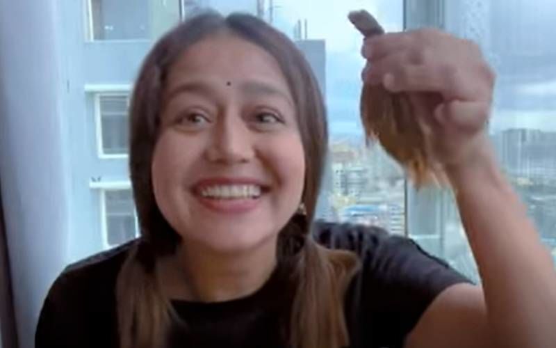Neha Kakkar Turns A Hair Dresser And Chops Her Own Hair Short; Is SHOCKED With The Result - WATCH HERE
