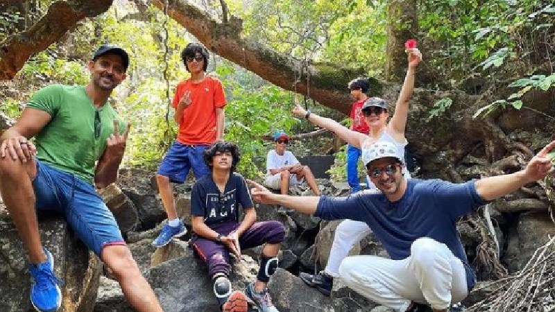 Hrithik Roshan Goes Hiking With Sussanne Khan, Her Brother Zayed Khan And Kids; Shares Pictures Of Happy Faces