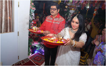 Bhabiji Ghar Par Hai Fame Angoori Bhabi And Manmohan Tiwari Enthusiastically Celebrate Ganesh Chaturthi In Indore-SEE PIC! 