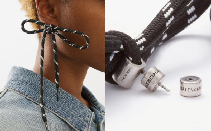 Balenciaga’s Launches Shoelace Earrings Worth 20K, Internet Explodes! Netizens Say They Need To ‘Release Shoelaces Long Enough To Hang Myself!