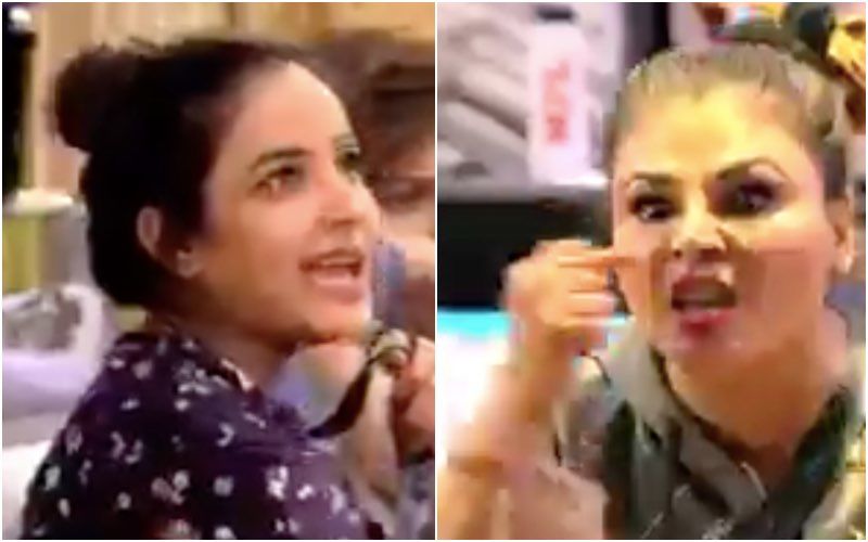 Bigg Boss 14: Jasmin Bhasin Makes Fun Of Rakhi Sawant’s Broken Nose; Former Takes A Sly Dig That She Hasn’t Got Her Nose Corrected Like Her – VIDEO
