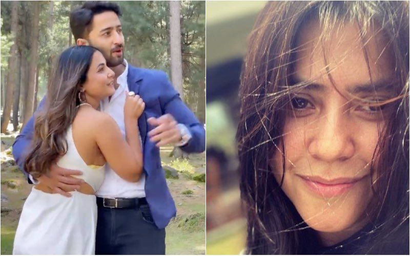 Baarish Ban Jaana: Hina Khan Drops A Romantic BTS Video With Shaheer Sheikh Ahead of Song Release; Ekta Kapoor Teasingly Says ‘Uski Biwi Ka Gana Hai’ — Video