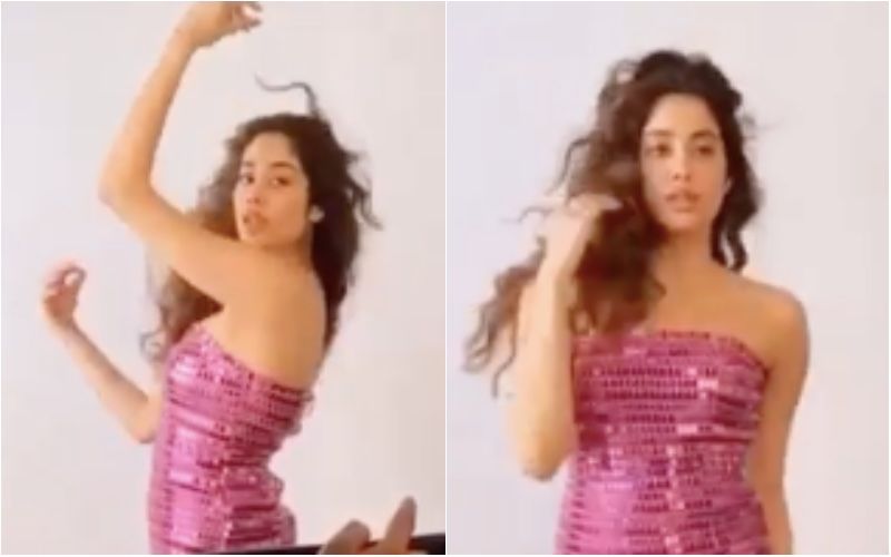 Janhvi Kapoor Flaunts Her True Millennial Style, Shows Off Her Party Look In A Hot Pink Blingy Dress