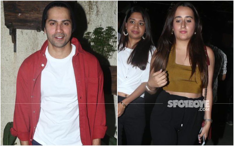 Varun Dhawan Gets Playful As His Friends Lift Him Up During Varmala Ritual; Natasha Dalal Stands On Her Toes To Reach Him - PIC INSIDE