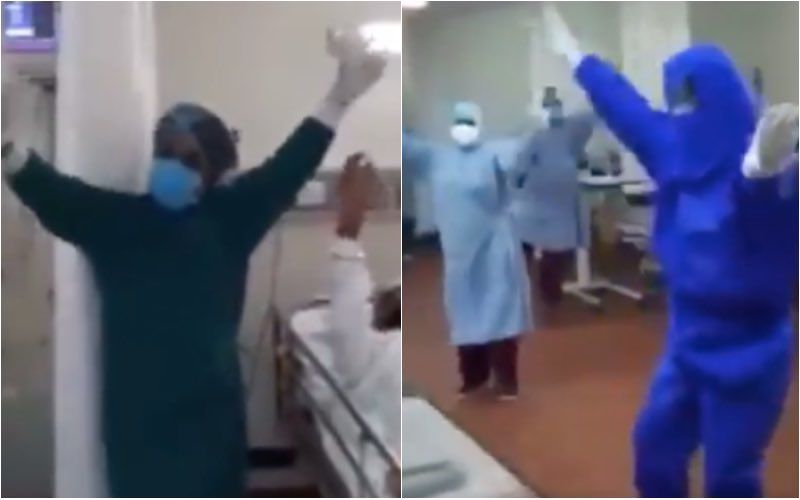Medical Workers Do The Bhangra To Boost COVID-19 Patients’ Spirit; Netizens Salutes The Hospital Staff– VIDEO