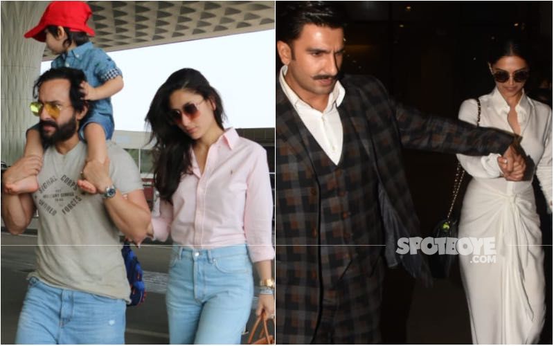 Kareena Kapoor-Saif Ali Khan Head Off To Maldives; Ranveer Singh, Deepika Padukone, Shahid Kapoor, Mira Rajput And More Keep The Airport Buzzing-VIDEO AND PICS