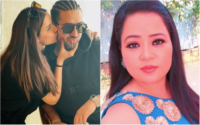 Jasmin Bhasin Plants A Cute Kiss On Beau Aly Goni’s Cheeks; PDA Moment Makes Bharti Singh Awkward- See Pic