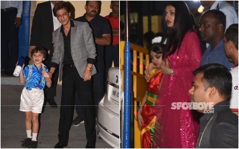Aaradhya Bachchan And Abram Are All Dolled Up For Annual Day Function; Aishwarya Rai Bachchan And SRK Spotted
