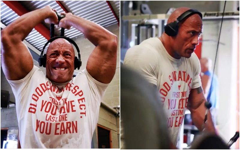 Jumanji The Next Level Star Dwayne The Rock Johnson Gets His Beast Mode On As He Hits The Gym -  Watch Video
