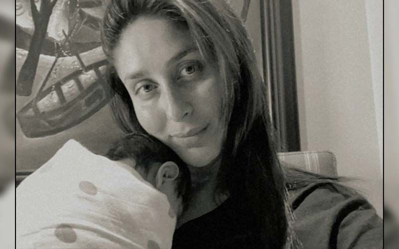Kareena Kapoor Khan Can't Stop Staring At Her Newborn Son As She Shares A Beautiful Black And White Picture