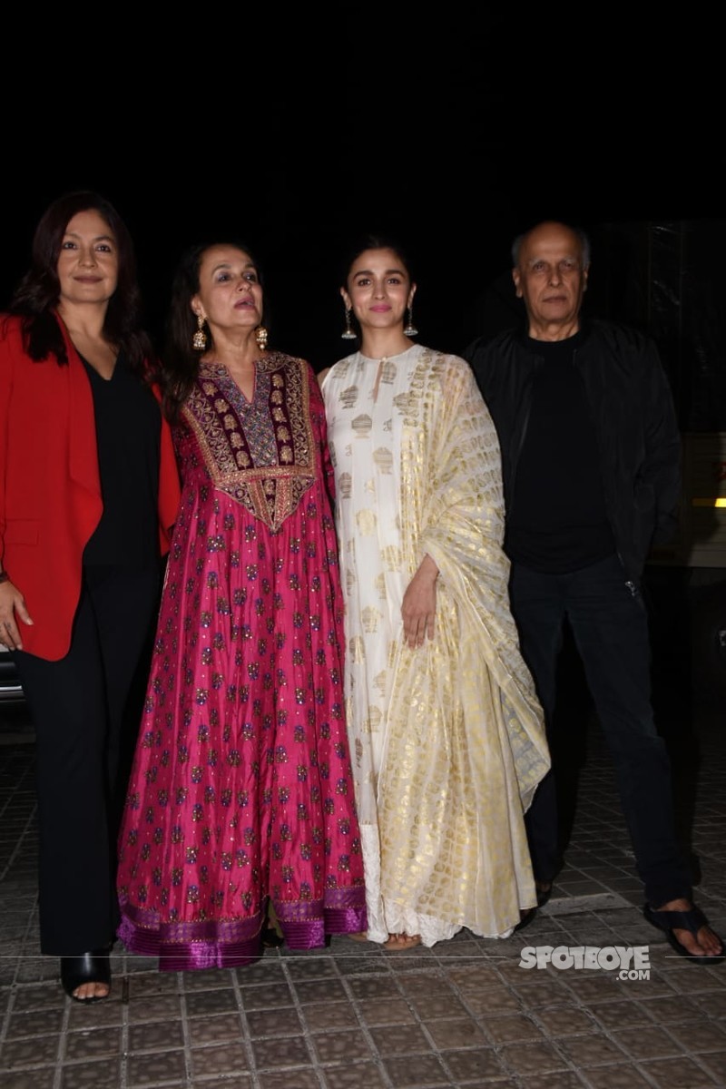 Mahesh Bhatt and family