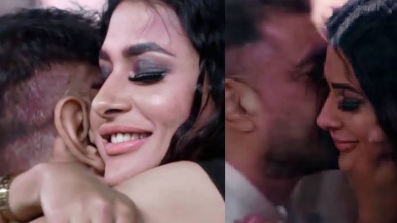 Bigg Boss 14: Eijaz Khan Plants A Sweet Kiss On Lover-Turned-Foe Pavitra Punia's Cheek As She Gets Eliminated