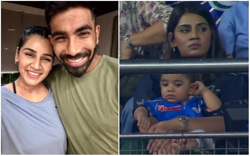 Jasprit Bumrah-Sanjana Ganesan's Son Angad's Face REVEALED For The First Time Ever As Cute Little Kid Supports His Father During Mumbai Indians Match