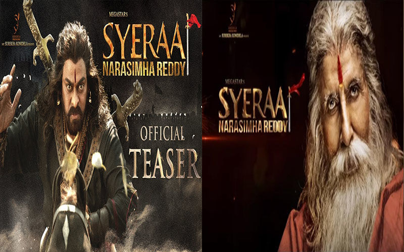 Sye Raa Narasimha Reddy Teaser To Be Out Tomorrow; Chiranjeevi And Amitabh Bachchan's Fierce Posters Are Mesmerising