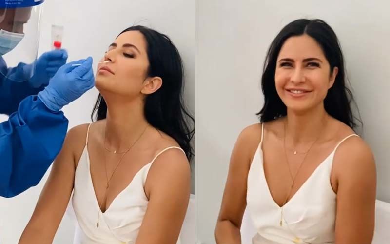 Katrina Kaif Says ‘Safety First’ As She Undergoes A Swab Test Before Shoot; Flashes A Big Smile Later-WATCH Video