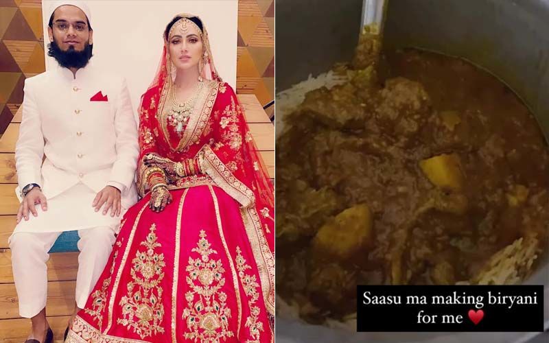 Post Wedding With Mufti Anas, Sana Khan Is Being Pampered By Her Mother-In-Law; Lady Gives A Glimpse As She Enjoys Biryani Made By 'Saasu Ma'