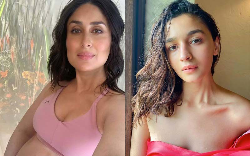 Kareena Kapoor Khan In A Pink Sports Bustier And Spandex Pants OR Alia Bhatt In Pink Co-ords: Whose Pink-On-Pink Look Do You Like More?