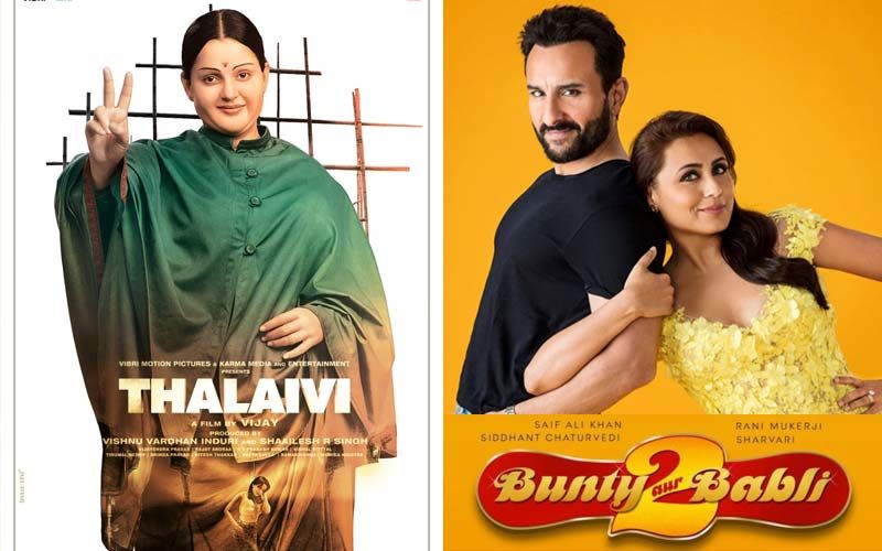 Kangana Ranaut's Thalaivi To Clash With Rani Mukerji, Saif Ali Khan's Bunty Aur Babli 2 At Box Office; It Just Got Interesting