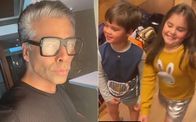 Karan Johar's Twins Yash and Roohi Get Their Swag Mode On And We Cannot Get Over Their Cuteness; See Photo