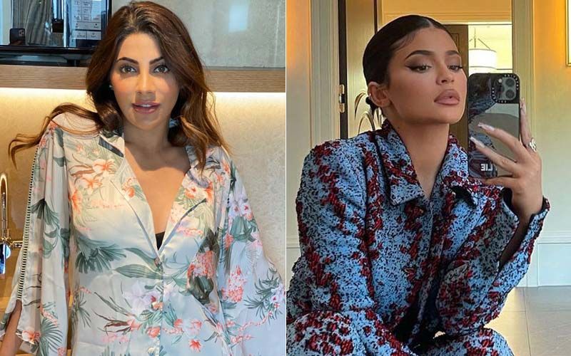Too CRAZY: Nikki Tamboli’s Contouring Knit Dress And Kylie Jenner’s Print On Print Quirky Looks