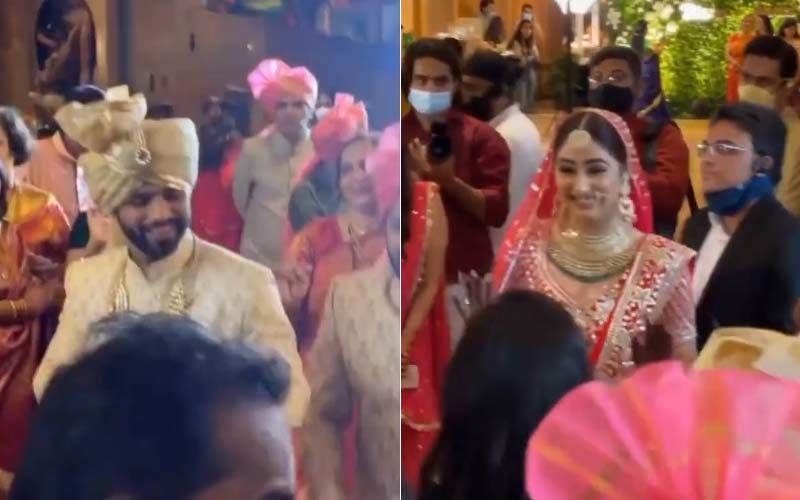 Rahul Vaidya's Baraat INSIDE Videos: Singer Grooves On Dhol Beats, Disha Parmar Welcomes The Groom