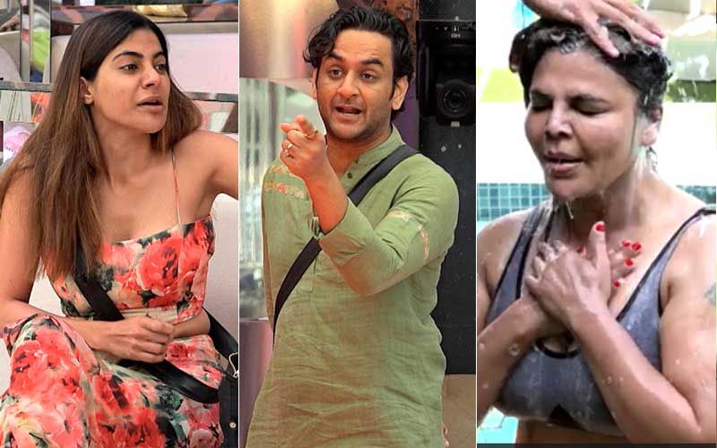 Bigg Boss 14 Jan 27 SPOILER ALERT: Nikki Tamboli Gets Into An Ugly Spat With Vikas Gupta And Devoleena Bhattacharjee; Rakhi Sawant Enjoys A Cool Outdoor Bath