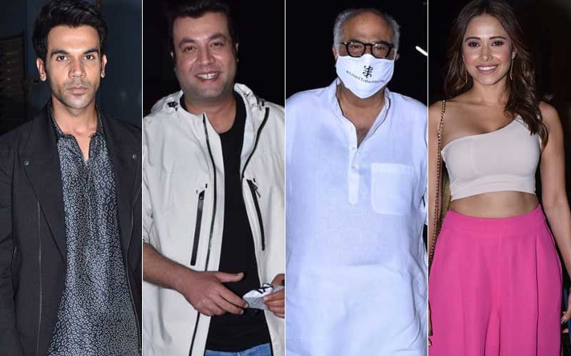 Roohi Screening: Rajkummar Rao, Varun Sharma, Janhvi Kapoor’s Dad Boney Kapoor, Nushrratt Bharuccha Arrive To Watch The Horror Comedy- PICS INSIDE