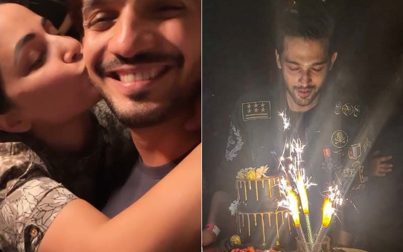 Arjun Bijlani Says 'I Love You Babes' To Hina Khan, Actress Plants A Kiss On His Cheek At Parth Samthaan's Birthday Party- Viral Video