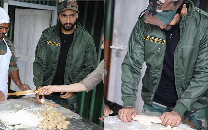Vicky Kaushal Makes His First Ever Roti For The Indian Army