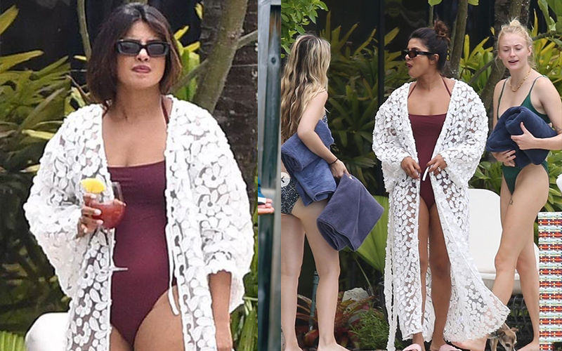 Priyanka Chopra Looks Jaw-Dropping HOT As She Takes A Dip In A Sexy Swimsuit - Pics Inside