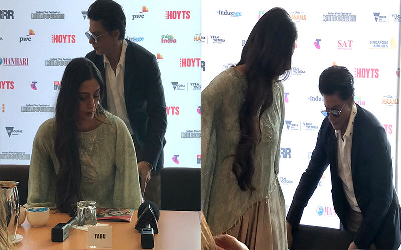 Shah Rukh Khan Proves He Is A True Gentleman; The Actor Does Something Sweet For Tabu At IFFM: Watch Video