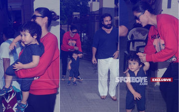 Cuteness Alert: Taimur Runs Ahead To Get Clicked With Kareena Kapoor & Saif Ali Khan