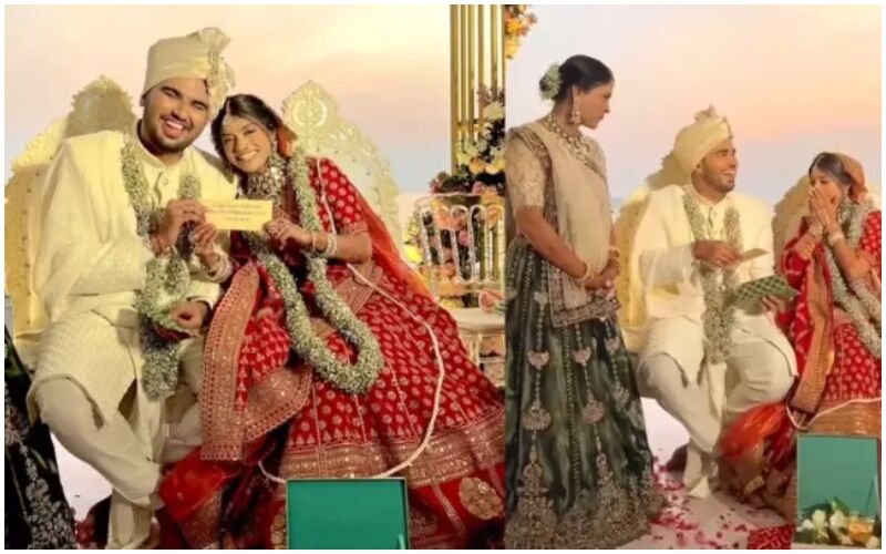 Newlywed Couple Gets Coldplay Tickets As Gift! Bride And Groom Flaunt It From Their Wedding Mandap - WATCH