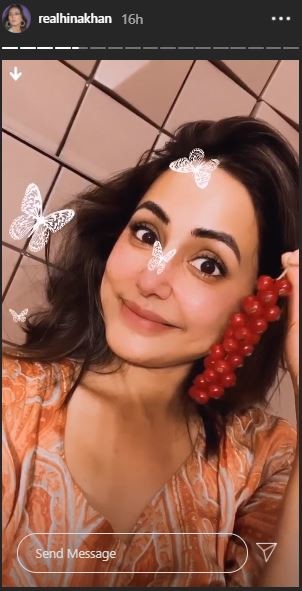 Hina Khans Instagram stories