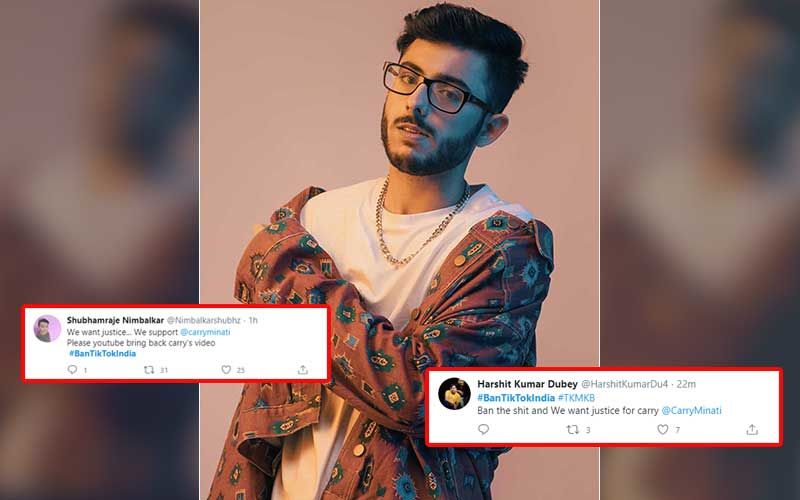 After CarryMinati’s Roast Video Gets Deleted From YouTube, #BanTiktokIndia Trends On Twitter; Is The Trend To Support The Carry?