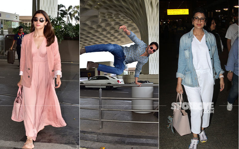 Celeb Spottings: Alia Bhatt-Varun Dhawan, Sonali Bendre Make A Splash At The Airport